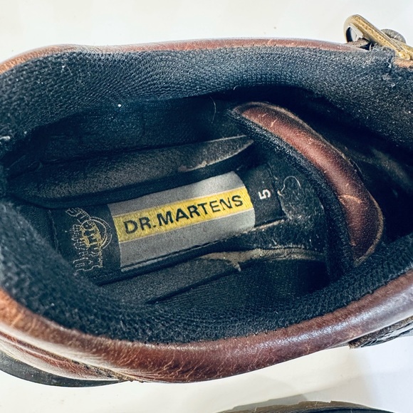 Dr Martens Vintage Monk Strap Platform Buckle Shoes - Made in England - Picture 8 of 9